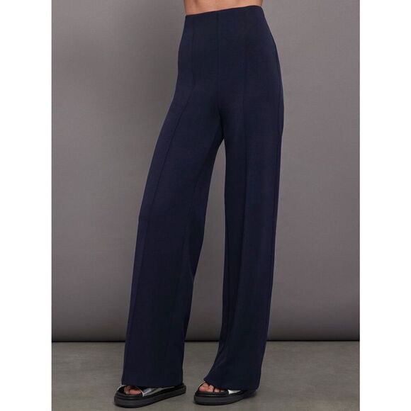 NWT Carbon38 Navy High Waisted Scuba Pant - Picture 2 of 10